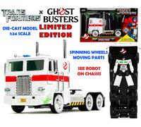 112242 TRANSFORMERS G1 X GHOSTBUSTERS OPTIMUS PRIME x ECTO 1 1/24 DIE-CAST MODEL