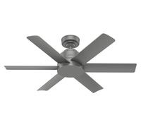 112cm Ventilatore da Soffitto Senza Illuminazione Kennicott Argento 3 Livelli [EEK: Inaditato]