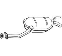 118 CV SILENZIATORE CENTRALE PER MERCEDES 190 W201 E 2.0 KW 87 CV 118