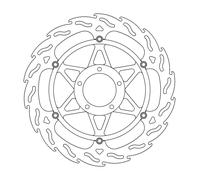 Moto-master Flame Ducati 113143 Right Front Brake Disc Argento