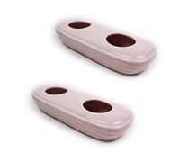 11346 a1684 - Set di 2 umidificatori in ceramica BLUSH, neutro, rosa da posizionare sul radiatore, riscaldatore, camino, evaporatore