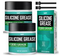 114 g di grasso in silicone per macchine da caffè, grasso in silicone per uso alimentare, con pennello per O-ring, rubinetti, candele, guarnizione in gomma, rubinetto e altro, conforme alla norma NSF
