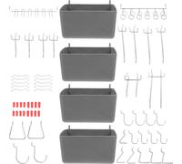 114 Pcs Portautensili Per Pannello Ganci Pannelli Con Picchetti