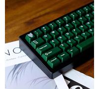 114 tasti personalizzati traslucidi Double Shot Keycaps profilo Cherry verde smeraldo. Set adatto per tastiera meccanica Cherry Mx Switch