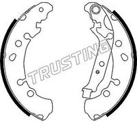 115.326 TRUSTING Kit ganasce freno per DAIHATSU,TOYOTA