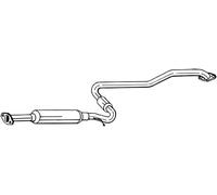 140 CV SILENZIATORE CENTRALE PER NISSAN Primera Hatchback P11 2.0 16V KW 103 CV