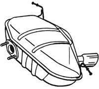 115 CV SILENZIATORE POSTERIORE PER BMW 1 E87 116i KW 85 CV 115