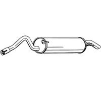 100 CV SILENZIATORE POSTERIORE PER FIAT Stilo Multi Wagon 192 1.9 D Multijet KW