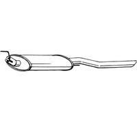 115 CV SILENZIATORE POSTERIORE PER VW Vento 1H2 2.0 KW 85 CV 115