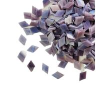 115 g/4 once (circa 200 pezzi) piastrelle a mosaico in mica rombica piastrelle micacee traslucide materiali artigianali fai da te portacandele/paralume/finestra per l'arte e l'artigianato(Purple)