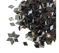 115 g/4 once (circa 200 pezzi) piastrelle a mosaico in mica rombica piastrelle micacee traslucide materiali artigianali fai da te portacandele/paralume/finestra per l'arte e l'artigianato(Color 18)