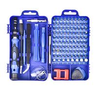 115 in 1 Screwdriver Set, Precision Phone Repair Tool Kit with 98 Bits and 17 Removal Accessories, Compact Hand Tool for Android Watch Disassembly, Includes Magnetizer Sucti (Blu)
