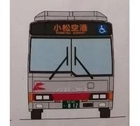 1150 Collezione Tomytec Bus Hokuriku Gruppo di autobus ferroviari Set commemorativo integrato Grazie Komatsu Bus Destinazione Display Differenza