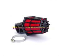 115127 FILTRO TNT R-EVOLUTION carbonio/rosso 28mm-35mm, curva 90