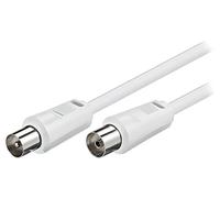 11514 Cavo 10m Femmina Coassiale 9,5mm, Connettore Coassiale 9,5mm Bianco Goobay