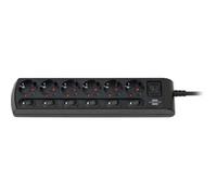 Brennenstuhl 6-Way Socket Device Switchs BK