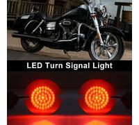 1156 LED Turn Signal Light Bulbs Flat Style Fit for Touring Road King Softail T9
