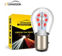 1157 LED lampada di segnale BAY15D luce del freno Hi Lo Beam 12V/24V/48V Rosso