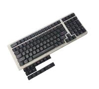 115Key Black Knights Keycap Set EDMs Altezza Double Shot PBT per migliorare la digitazione su computer e laptop Black Knight Keycaps