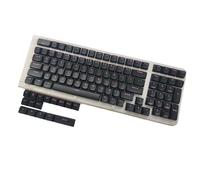 115Key Black Knights Keycap Set EDMs Altezza Double Shot PBT per migliorare la digitazione su computer e laptop Black Knight Keycaps
