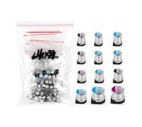 115Pcs/Lot Solid Capacitor 12Values Motherboard Assorted Box Kit 4V/6.3V/10V/16V/20V 470UF 560UF 1000UF Storage Samples Set MQXFCZUX