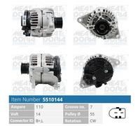 116 CV Alternatore per IVECO Daily III Bus 35S12, 35C12, 40C12 KW 85 CV 116