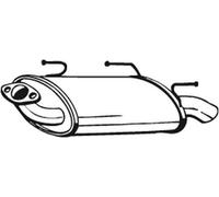 116 CV SILENZIATORE POSTERIORE PER NISSAN Almera II Hatchback N16 1.8 KW 85 CV 1