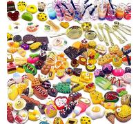 116 Pezzi Cibo e Bevande in Miniatura - Set Accessori per Casa delle Bambole Scala 1:12 - Mini Finto Cibo e Accessori da Cucina