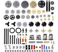 116 Pezzi Technic Parts Ingranaggi Set di Assi Set di Pezzi di Ingegneria Gears-Axle-Pin-Connector Parti Tecniche Trasmissione Attrezzature Compatibile con Lego Technic