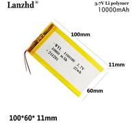 1160100 10000mAh 3.7V batteria ai polimeri di litio Per la banca di potere lampada da campeggio solare strada banca di potere batteria del robot intelligente