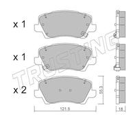 1165.0 TRUSTING PAST.FRE. KIA PICANTO III Trusting Freni