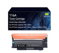 116A Cartucce toner compatibile per HP Nero Giallo Magenta Ciano, con chip | Sostituzione for cartuccia toner 116A for stampante Laser Enterprise 150a 150nw MFP 178nw 178nwg 179fnw 179fwg(Black)