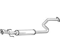 117 CV SILENZIATORE CENTRALE PER ROVER 45 Tre VOL RT 1.8 KW 86 CV 117