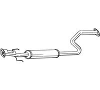 117 CV SILENZIATORE CENTRALE PER ROVER 45 Tre VOL RT 1.8 KW 86 CV 117