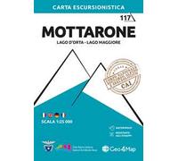 117 Mottarone. Lago d'Orta, Lago Maggiore. Carta escursionistica 1:25.000. Ediz. multilingue