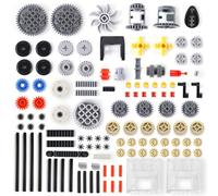 117 Pezzi Technic Parts Ingranaggi Set di Assi Set di Pezzi di Ingegneria Gears-Axle-Pin-Connector Parti Tecniche Trasmissione Attrezzature Compatibile con Lego Technic