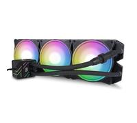 Ventola per PC Alphacool Pro Aurora 420 CPU AIO Processore Liquid cooling kit 14 cm Nero, Bianco [11774]
