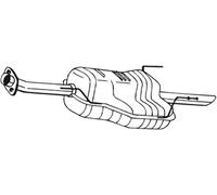 118 CV SILENZIATORE POSTERIORE PER VAUXHALL Astra MK IV (G) Tre VOL T98 1.8 16V
