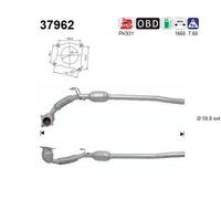 118 KW 160 CV CATALIZZATORE PER Audi A3 8P1 1.8 TFSI