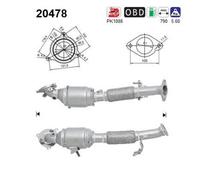 121 KW 165 CV CATALIZZATORE PER Ford Galaxy CK 1.5 EcoBoost