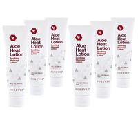 118 ml Forever Living Aloe Heat Lotion LOTTO di 6 tubi (4 fl. oz) ciascuno...
