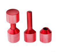 118 perni a due fori flangia progettati per un posizionamento preciso su flange da 150 libbre da 1/2 a 14, realizzati in alluminio 6061 anodizzato per durata e precisione (rosso)
