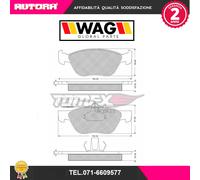 1184 Kit pastiglie freno a disco ant.adatto a Alfa Romeo GTV (916C) (MARCA-WAG).