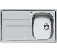 1186561 - Lavello cucina 1 vasca, con gocciolatoio, 86x50 cm, Inox