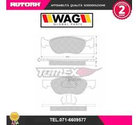 1187 Kit pastiglie freno a disco anteriore adatto a Fiat-Lancia (MARCA-WAG)