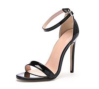 11CM/4.33IN Sexy Tacchi Alti Fetish Scarpe Stiletto Nightclub Pole Dance Wedding Party Prom Sandali,Nero,35 EU