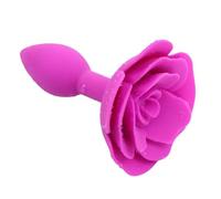 11CM Rose Flower Anal Plug, Morbido Silicone Smooth Butt Plug, Anus Giocattoli Sesso Adulti Masturbatore Prostata Massaggio per Uomini Donne Dilator (Rosa)