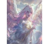 11Ct Kit Punto Croce Bellissima Ragazza Angelo Anime 40X50Cm Schemi Quadri Set Ricamo Punto Croce Kit Da Ricamare Principianti Starter Prestampato Stampato Cross Stitch Embroidery Ricami