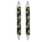 11Jamaican Runs in My Veins - Penna a sfera retrattile nera a punta fine da 0,5 mm, ad asciugatura rapida, scrittura liscia, 1 pezzo come foto 2