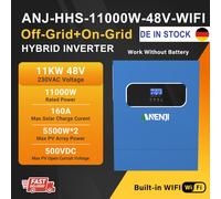 11KW Solar Inverter Hybrid Off-Grid On-Grid 230Vac 160A MPPT2 500Vdc 48V WIFI